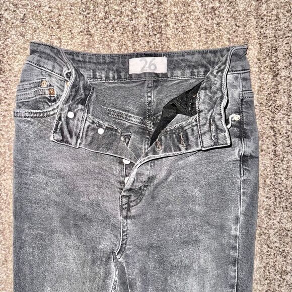 We The Free Free People Black Washed Denim Jeans Size 26 - Picture 6 of 9